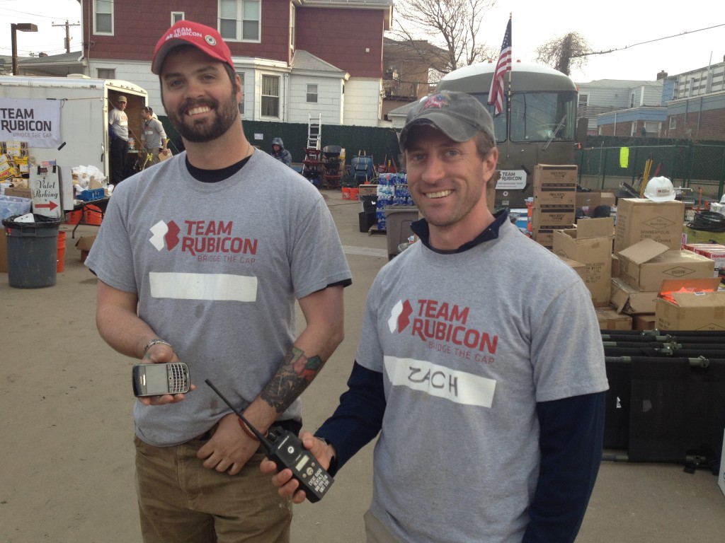 Zach of Team Rubicon Zach and Dan of Team Rubicon